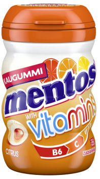 mentos - Vitamins Kaugummi Citrus zuckerfrei 32er